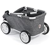 Bayer Chic 2000 660 76 Ziehwagen Skipper, Kleiner Bollerwagen für Teddys und Puppen, Jeans grau, 46...