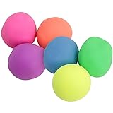 com-four® 6X Antistressball für den Stressabbau und zum Spielen, orange, pink, grün, gelb 5,5 cm...