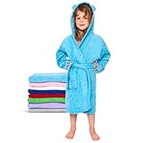 Twinzen - Kinderbademantel Mädchen oder Junge - 100% Baumwolle Ohne Chemikalien OEKO-TEX® - 2...