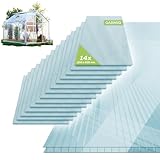 GARMIO® 14x ACRI Hohlkammerstegplatten Gewächshausplatten 4mm 10,25 m² Doppelstegplatte 121x60,5...