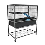 FIVMEN Hamsterkäfig Meerschweinchen Käfig 88x48x102 cm Kleintierkäfig Rattenkäfig mit...