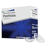 Bausch + Lomb PureVision Monatslinsen, sphärische Kontaktlinsen, weich, 6 Stück BC 8.6 mm / DIA 14...