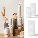 vase Silikonformen Harzformen Gießformen 3 Stück Kerzenhalter Epoxidharzformen Blumenvase...