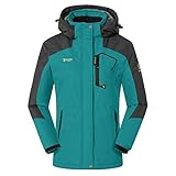 donhobo Damen Winter Fleecejacke Warm Jacke Softshelljacke Atmungsaktiv Outdoor Skijacke Winddichte...