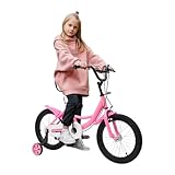 Kinderfahrrad 16 Zoll Mädchen & Jungen Fahrrad Kinder ab 3-6 Jahre Unisex Freestyle...