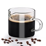 Xnqelerate Espressotassen aus Glas, Espresso-Zubehör, kompatibel mit Breville, Espresso-Messbecher,...