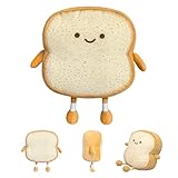 Auptiz Toastbrot Kissen, weiches Plüschtier, lustiges Brot Form Plüschtier Kissen, Puppe Spielzeug...