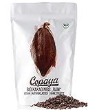 Copaya Bio Kakao Nibs Roh ohne Zusätze, Kakaonibs aus Peruanischen Kakaobohnen, Kontrollierte...