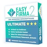 Bürosoftware EasyFirma 2 Ultimate - für Mahnungen, Einnahmen, Ausgaben, Umsatzsteuer,...