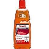 SONAX GlanzShampoo Konzentrat (1 Liter) durchdringt und löst Schmutz gründlich, ohne Angreifen der...