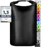 Nordlight Dry Bag 5L Wasserdichter Beutel - (Schwarz) Wasserdichter Packsack Mit Roll Top Verschluss...