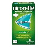 NICORETTE Kaugummi 2mg freshmint – Nikotinkaugummi zur Raucherentwöhnung – Minzgeschmack –2mg...