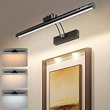 Lampop Bilderleuchte Kabellos 5000mAh Akku Wandleuchte Innen LED 50cm Bildbeleuchtung mit...