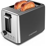 Chefman Toaster 2 Scheiben, 7 Bräunungsstufen, herausnehmbare Krümelschublade, für dickes Brot...