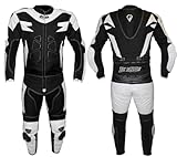 BI ESSE Motorradkombi Herren 2-teilig – Motorradanzug Leder & Textil, Jacke und Hose trennbar,...