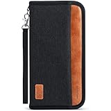 Looxmeer Reisepass Tasche Familie Reiseorganizer mit RFID-Blocker, Tragbare Reisepasshülle...