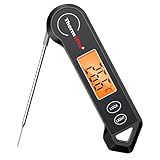 ThermoPro Fleischthermometer Digitaler Grillthermometer Faltbares Bratenthermometer Thermometer...