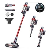 HONITURE S13 Akku Staubsauger 33000Pa, Kabelloser Beutelloser Staubsauger mit Touchscreen, Bis zu 50...