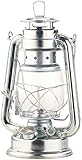 Lunartec Öllampe: Nostalgische Petroleum-Sturmlaterne mit Glaskolben, verzinkt, 24 cm...