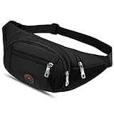 Bauchtasche für Damen und Herren Gürteltasche Hüfttasche Outdoor Groß Handytasche Sport...