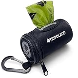 TRIPOLACO Kotbeutelspender, Hundekotbeutelspender aus weichem Stoff mit Karabiner, kompatibel mit...
