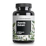 Acerola Extrakt mit Vitamin C – hochdosiert, vegan – 180 Kapseln für 6 Monate – 660mg Acerola...