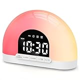 Te-Rich Lichtwecker für Tiefschläfer, Tageslichtwecker mit Sonnenaufgang Sonnenuntergang...