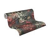 A.S. Création Blumentapete mit Rosen Rot Grün PintWalls 385091 Vliestapete Floral 10,05x0,53m Made...
