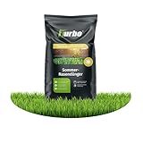 Turbogrün Rasendünger Sommer 10kg, gesunder Rasen verdrängt Moos, Ideal im Sommer, geeignet für...