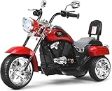 FANTASK 6V Elektro Motorrad Kinder 2,5-3 km/h, Geschwindigkeit KinderMotorrad mit verstellbaren...
