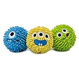 HugSmart Pet Stachel-Monster, 2-in-1 Plüsch und quietschender Stachelball für Hunde, ohne...