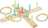 small foot Ringwurfspiel 'Active', aus Holz, Garten-Spiel für Kinder ab 3 Jahren, 12035