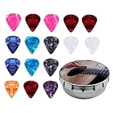CHICAMPERA Teiliges Profi Gitarrenplektrum mit Ergonomischem Design Langlebigen Folk Picks Silbernem...
