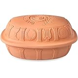 Römertopf Bräter 40 Jahre Jubiläums-Edition, Dampfgarer aus Naturton, 3,5 Liter, oval 34 x 26 x...