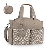 Bizcasa Baby Wickeltasche, 13 Taschen, Reise Wickeltasche Henkeltaschen Portable Babytasche mit...