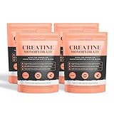 Kreatin-Monohydrat Pulver 2000 g (4 Beutel à 500 g) – 400 Tage Vorrat – Ultrafein,...