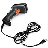 JRHC Barcode Scanner, 1D Handheld USB verdrahteter CCD Barcode Leser unterstützt Screen Scan UPC...