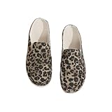 mophrati 2X 5 cm Bequeme, Dicke Damen Slipper mit Print für eine schmeichelnde Passform. Damen...