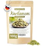 Kardamom ganz 100g, grüner Kardamom, Kardamomkapseln, Kardamomsamen naturrein, Kardamomsaat ohne...