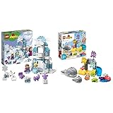 LEGO 10899 DUPLO Princess Frozen Elsas Eispalast & 10972 DUPLO Wilde Tiere des Ozeans, Lernspielzeug...