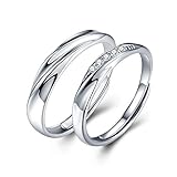 sassu fine Endless Love Swarovski Zirconia Ring Paar Ring Vorschlag Ring Verlobungsring Ehering...