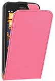 mumbi Tasche Flip Case kompatibel mit Nokia Lumia 630 Hülle Handytasche Case Wallet, pink