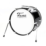 Fame First Step Bass Drum 18'x14', Piano Black, Mischholz Kessel, Aluminium Hardware, Vorgedämpftes...