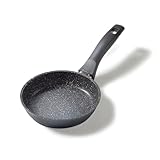 STONELINE Bratpfanne 16 cm, Pfanne Induktion geeignet, Pfanne mit echten Steinpartikeln beschichtet,...