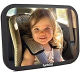 Funbliss Baby Spiegel Auto,Konvexer Rücksitzspiegel für Klares Reflexionsbild, 360 Grad Flexible...