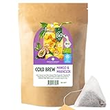 Eistee Mango Maracuja mit Tee - 15x2,5g Pyramidenbeutel - Bio Cold Brew Tee - ohne Kalorien & zero...