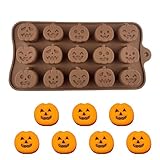 Halloween-Silikonform – flexible Backform für Süßigkeiten-Schokoladen-Kuchenformen,...