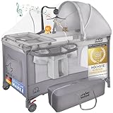 all Kids United® Baby Reisebett Babybett - Babycenter Kinderreisebett Kinderbett mit Matratze,...