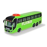 Dickie Toys - Spielzeug-Bus Man FlixBus (grün) – lenkbarer Reise-Bus (26,5 cm) zum Spielen für...