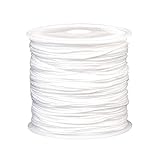 Rudiaoa 1 Rolle 0,8 mm 49 Meter Knotenschnur Perlenfaden farbige Bastelschnur Drahtseil Schnur für...